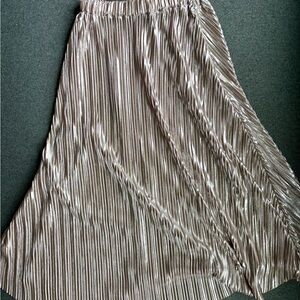 Silver Midi Skirt